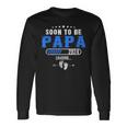 Soon To Be Papa Est 2024 Retroatertag New Daddy Langarmshirts Geschenkideen