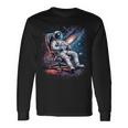 Space Astronaut Gaming System Planets Astronaut Gamer Long Sleeve T-Shirt Gifts ideas