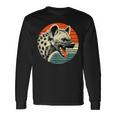 Spotted Laughing Hyena Retro Sun Long Sleeve T-Shirt Gifts ideas