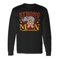 Squat Vintage Circus Strongman Costume Long Sleeve T-Shirt Gifts ideas