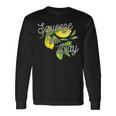 Squeeze The Day Lemons And Leaves Cute Long Sleeve T-Shirt Gifts ideas