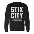 St1x C1ty Stix City Number 11 Number Eleven College Football Long Sleeve T-Shirt Gifts ideas
