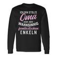 Stolze Oma Von Vier Wahnsinnig Fantastischen Enkeln 4 Grandchildren Langarmshirts Geschenkideen