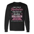 Stolze Rentnerin Schwarzes Langarmshirts - Abschied von Besten Kollegen Geschenkideen