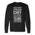 Stolzer Chef Eines Fantastische Teams Chef Sayings Langarmshirts Geschenkideen