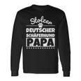 Stolzer Deutscher Schäferhund Papa Langarmshirts Geschenkideen