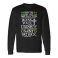 StPatrick's Day Irish Saying Quotes Irish Blessing Shamrock Long Sleeve T-Shirt Gifts ideas