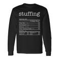Stuffing Nutrition Facts Thanksgiving Christmas Food Long Sleeve T-Shirt Gifts ideas