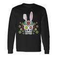 Sugar Skull Happy Easter Bunny Ears Cute Long Sleeve T-Shirt Gifts ideas
