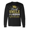 Super Proud Uncle Of 2024 Graduate Awesome Family College Long Sleeve T-Shirt Gifts ideas