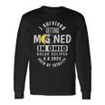 I Survived Getting Mooned In Ohio 2024 Solar Eclipse Viewing Long Sleeve T-Shirt Gifts ideas
