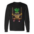 Swinging Pineapple Swing Beach Sun Swinging Fruit Fruit Long Sleeve T-Shirt Gifts ideas