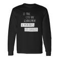 T-shirt à manches longues à manches longues Humour Homme Globalement Je M'en Bats Les Couilles Idées cadeaux
