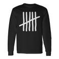Tally Marks Hash Marks Lines Characters Five Six Math Long Sleeve T-Shirt Gifts ideas
