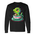 Tea-Rex Cute T-Rex Dinosaur Lover Kawaii Dino Long Sleeve T-Shirt Gifts ideas