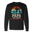 Team Papa Zwei Söhne Kinder Jungsatertag Bester Super Papa Langarmshirts Geschenkideen