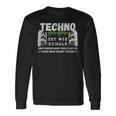 Techno Ist Wie Schule Für Raver Der Goa Techno Loves Langarmshirts Geschenkideen