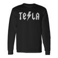 Tesla Nikola Tesla Fan Stem S Langarmshirts Geschenkideen