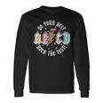 Test Day Teachers Boys Girls Abcd Rock The Test Testing Day Long Sleeve T-Shirt Gifts ideas