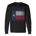 Texan By The Grace Of God Texas Vintage Distressed Retro Long Sleeve T-Shirt Gifts ideas