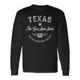 Texas The Lone Star State Vintage Long Sleeve T-Shirt Gifts ideas