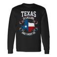 Texas Ruft An Und Ich Muss Gehen Black Langarmshirts Geschenkideen