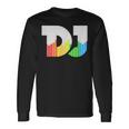 Texto De Dj Con Ecualizador De Coloración Led Para Discjockey Dj Camiseta de manga larga Ideas de regalos