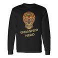 Thrasher Head Sugar Skull Distressed Vintage Skater Long Sleeve T-Shirt Gifts ideas