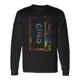 Tie Dye Retro Mixtape 80'S Blank Cassette Tape Long Sleeve T-Shirt Gifts ideas