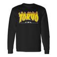 Tokyo Japan Trasher Yellow Orange And Black Flame Long Sleeve T-Shirt Gifts ideas