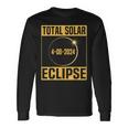 Total Solar Eclipse 2024 America Totality 40824 Astronomy Long Sleeve T-Shirt Gifts ideas
