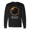 Total Solar Eclipse 2024 April Totality 04082024 Indiana Long Sleeve T-Shirt Gifts ideas