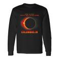 Total Solar Eclipse 2024 Columbus Indiana Long Sleeve T-Shirt Gifts ideas