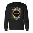 Total Solar Eclipse 2024 Findlay Ohio Sun Moon Totality Long Sleeve T-Shirt Gifts ideas