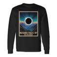 Total Solar Eclipse 2024 Niagara Falls New York Vintage Long Sleeve T-Shirt Gifts ideas