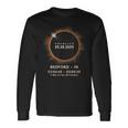 Total Solar Eclipse 2024 Totality 040824 Indiana In Long Sleeve T-Shirt Gifts ideas