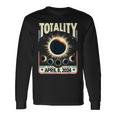 Total Solar Eclipse 2024 Totality Total Eclipse Long Sleeve T-Shirt Gifts ideas