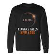 Total Solar Eclipse 2024 Totality Niagara Falls New York Long Sleeve T-Shirt Gifts ideas