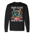 Total Solar Eclipse April 8 2024 French Bulldog Long Sleeve T-Shirt Gifts ideas