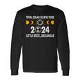 Total Solar Eclipse Us Tour 04 08 2024 Little Rock Arkansas Long Sleeve T-Shirt Gifts ideas