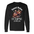 Totality Total Solar Eclipse April 8 2024 Armadillo Long Sleeve T-Shirt Gifts ideas