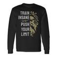 Train Insane Push Your Limit Spartan Workout Bodybuillding Long Sleeve T-Shirt Gifts ideas