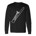 Trombone Vintage White Trombonist Long Sleeve T-Shirt Gifts ideas