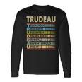 Trudeau Family Name Trudeau Last Name Team Long Sleeve T-Shirt Gifts ideas
