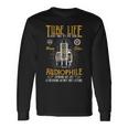 Tube Amplifier Tube Radio Guitar Amplifier Langarmshirts Geschenkideen