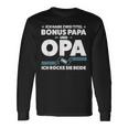 Two Titel Bonus Papa Und Opa Bonus Papa Grandpa S Langarmshirts Geschenkideen