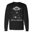 Ufo Alien Cannabis 420 Weed Marijuana Thc Stoner Long Sleeve T-Shirt Gifts ideas