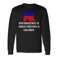 Never Underestimate The Power Of Stupid Republican People Long Sleeve T-Shirt Gifts ideas