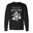 Never Underestimate A Sicilian Trinacria Sicilia Heraldik Long Sleeve T-Shirt Gifts ideas