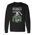 Underschätze Niemals Einen Old Mann Mit Einem E-Bike S Langarmshirts Geschenkideen